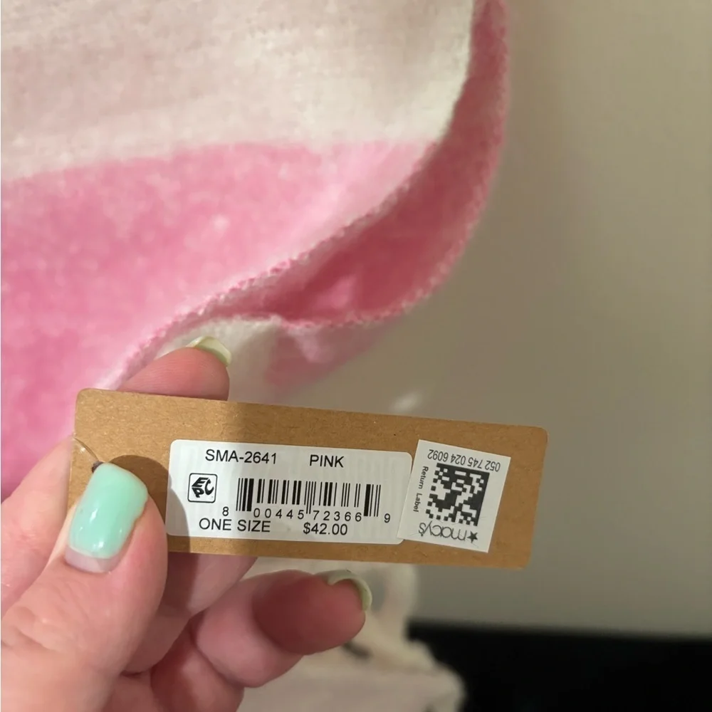 Steve Madden Pink and Cream Scarf Brand New